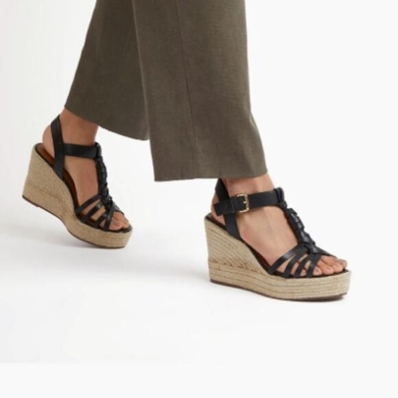 FEGALIECIOUS REINVIGORATE YOUR SUMMER  PLAITED LEATHER TWISTS   SANDALS - Picture 1 of 13
